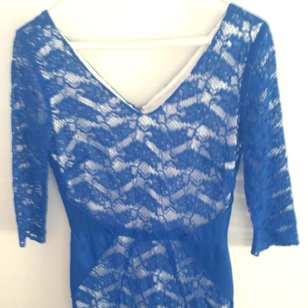 Antonio Melani Blue Lace Dress